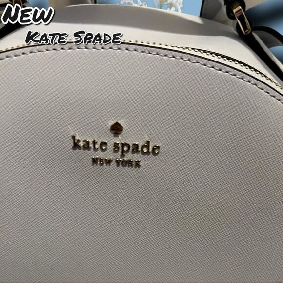 NEW Kate Spade New York “Leila” Saffiano Leather Backpack – Pale Sapphire (Light main image 7